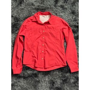 White Sierra Red Button Down Shirt